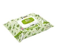 Croci - Salviette Umidificate Cane e Gatto Igienizzanti, in Fibra di bambù, Ecosostenibile e Biodegradabile, con Oli Essenziali Naturali profumati, Geranio e Eucalipto - 15 salviette