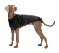 Croci Stoccolma - Maglioncino dolcevita invernale per cani, giacca cappotto con foro guinzaglio pettorina e elastici zampe, colore Nero, taglia 20 cm