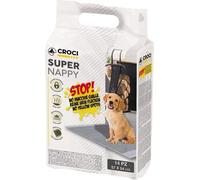 Tappetini Igienici Super Nappy Carbone Attivo Croci: 57x54 14 pz