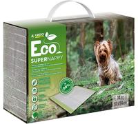 Croci Super Nappy Eco - Tappetini Igienici per Cani 57X54 cm 14 Pezzi, Ecologici - Traverse Cani e Animali Domestici, per Pipi Cane e Gatto Ultra Assorbenti e Biodegradabili