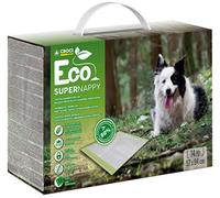 Croci Super Nappy Eco - Tappetini igienici per cani, ecosostenibili, 84x57 cm 14 pz - traverse cani e animali domestici super assorbenti, per Pipi cane e gatto, Anstitrappo, Antiodore
