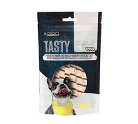 Croci Tasty - Snack per cani a base di Anatra e Merluzzo, formato a Stick, confezione richiudibile, snack masticabile ricompensa, premio proteico ed ipocalorico, 80g