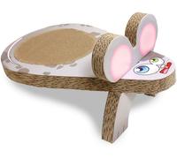 CROCI Mouse Gas Cardboard Cat Scratcher, 25 x 45 x 20 cm