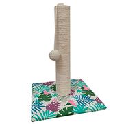 Croci Tropical - Tiragraffi per Gatti Adulti, Grandi e Piccoli, Tappetino con Albero 42 cm e Corda con Pallina Gioco Calmante Gatto, Graffiatoio in Sisal, Giochi per Gli Animali da Casa