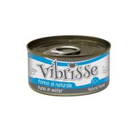 Croci Vibrisse Cibo umido per gatti a base di Tonno al naturale, alimento naturale senza coloranti e conservanti, 24 lattine da 70 g