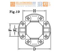 Crociera a blocchetti 130,00 x 104,00 x 49,20 per DEUTZ-FAHR - CR612
