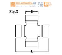 CROCIERA CARDANICA 23,84 x 61,30 per Claas Dominator 108/118 - CR386