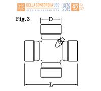 CROCIERA CARDANICA 23,84 x 61,30 per Claas Dominator 108/118 - CR386