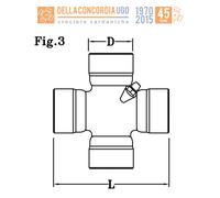CROCIERA CARDANICA 27 x 80 per Hyundai Galloper H 100 - CR368