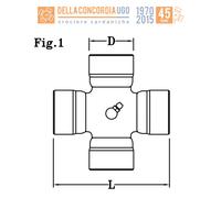 CROCIERA CARDANICA 28,60 x 66,60 per CASE IH JOHN DEERE MASSEY FERGUSON - CR286