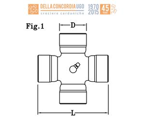 CROCIERA CARDANICA 28,60 x 66,60 per CASE IH JOHN DEERE MASSEY FERGUSON - CR286