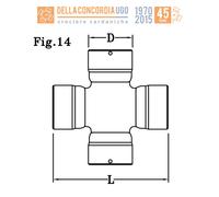 CROCIERA CARDANICA 23,84 x 61,30 per Claas Dominator 108/118 - CR386