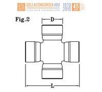 CROCIERA CARDANICA 23,84 x 61,30 per Claas Dominator 108/118 - CR386