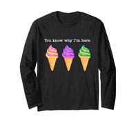 Crociera Divertente Sai perché Sono Qui Gelato Gratis Maglia a Manica