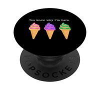 Crociera divertente Sai perché sono qui gelato gratis PopSockets PopGrip Adesivo
