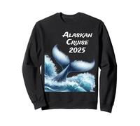Crociera in Alaska 2025 Nave per le vacanze Balena oceanica e famiglia Felpa
