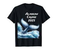 Crociera in Alaska 2025 Nave per le vacanze Balena oceanica e famiglia Maglietta