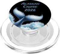 Crociera in Alaska 2026 Nave per le vacanze Balena oceanica e famiglia PopSockets PopGrip per MagSafe