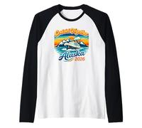 Crociera Insieme Alaska 2026 Glacier Sunset Wilderness Trip Maglia con Maniche Raglan