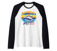 Crociera Insieme Alaska 2027 Glacier Sunset Wilderness Trip Maglia con Maniche Raglan