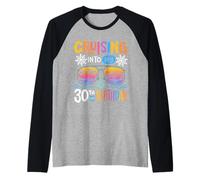 Crociera nella mia festa di 30 ° compleanno 30 Anno Old Bday Cruise Maglia con Maniche Raglan