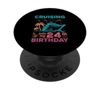 Crociera nella mia vacanza per la nave da crociera della squadra del 24 ° compleanno PopSockets PopGrip Adesivo
