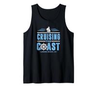 Crociera sulla Costa Laguna Beach California Sail Boat Captain Canotta