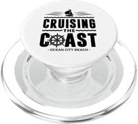 Crociera sulla costa Ocean City Beach Maryland Barca a vela PopSockets PopGrip per MagSafe