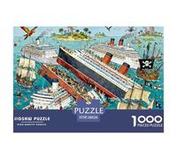 Crociere nel Triangolo delle Bermuda Puzzle in Legno Impermeabile Puzzles Da 1000 Pezzi Regali Per Adulti Divertenti Giochi Di Impegnativi