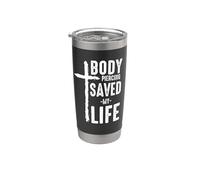 Crocifissione Body Piercing Saved My Life Croce Christian Bicchiere termico in acciaio inox doppia parete