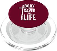 Crocifissione Body Piercing Saved My Life Croce Christian PopSockets PopGrip per MagSafe
