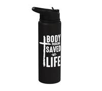 Crocifissione Body Piercing Saved My Life Croce Christian Stainless Steel Insulated Water Bottle
