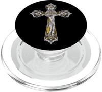 Crocifisso cattolico di San Benedetto Croce Medaglia PopSockets PopGrip per MagSafe