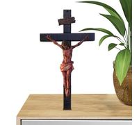 Crocifisso Cattolico - Statua Sacra Di Gesù | Arte Della Parete Cristiana Con Cristo Ferita Decorazione Da Ideale Per La Sala Preghiera Chiesa Domestica Benedizione Religiosa Esposizione Spirituale