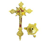 Crocifisso croce da tavolo con supporto per decorazioni cristiane per la