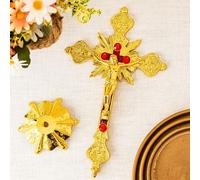 Crocifisso Da Tavolo Scultura di Gesù Croce Da Altare Statuetta Religiosa