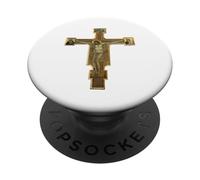 Crocifisso Dipinto Italiano Scuola Giotto Pala d'altare Medievale PopSockets PopGrip Adesivo