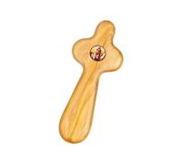Crocifisso in legno realizzato a mano con crocifisso in legno per preghiera tascabile, per la prima comunione, ricordi, con crocifisso