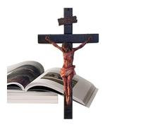 Crocifisso murale, Crocifisso di meditazione della ferita di Cristo | Scultura rinascimentale, figurine da collezione, decorazioni da parete di Gesù religioso per la camera da letto del soggiorno