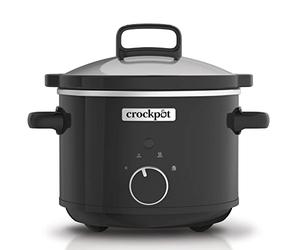 Crock-Pot CSC046 Slow Cooker, Removable Easy-Clean Ceramic Bowl, 2,4 litri (1-2 People), Black