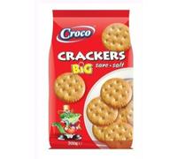 Croco Crackers Big Salati, Cracker Grandi e Croccanti, 200 g, Confezione da 3