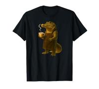 Crocodile Barista Funny Reptile Coffee Lover Humor Design Maglietta