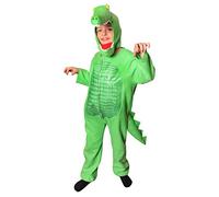 Crocodile Costume for Kids - Medium - Tick Tock Crocodile Fancy Dress Costume + Separate Crocodile Hood for World Book Day/Book Week And TV & Movies Character Costume