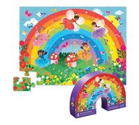 Crocodile Creek-36 PCS Shaped Over The Rainbow Puzzle, Multicolore, 40782