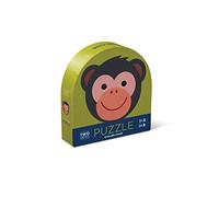 Crocodile Creek 4130-1 - Puzzle rotondo a due facce, 24 pezzi, colore: Verde/Blu/Rosso/Arancione