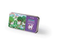 Crocodile Creek-50 Pezzi Tin Unicorn Dreams Puzzle, Multicolore, único, 3843004