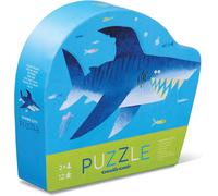 Crocodile Creek Mini Floor Puzzle - Shark City - 12 Large Jigsaw Pieces - for Ki