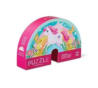 Crocodile Creek Mini puzzle da pavimento, dolce unicorno, 12 pezzi grandi, per bambini dai 2 anni in su, scatola resistente per riporre oggetti, puzzle finito misura 22,9 x 30,5 cm
