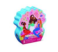 Crocodile Creek Puzzle da pavimento da 36 pezzi, divertente puzzle da pavimento per bambini dai 3 ai 5 anni, scatola resistente a forma di sirena, 61 cm di larghezza x 45,7 cm di altezza, rifinito