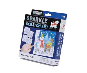 CROCODILE CREEK Winter Fun Sparkle Scratch Art 6Pc, 1 EA